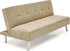Canapea extensibila CARLITO, bej, stofa clasica/metal, 173x83/97x80 cm