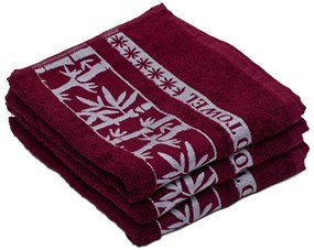 Prosop de baie bambus BAMBOO 70x140 cm vin, 70% bambus | 30% bumbac