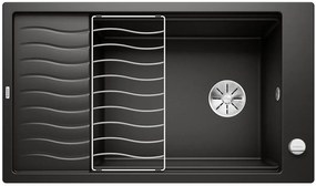 Blanco Elon XL 8 S chiuvetă din granit 86x50 cm negru 525885