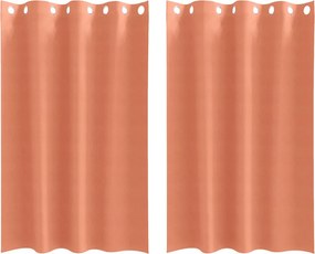 vidaXL Perdele Opaque cu Inel 2 pcs Terracota 175 x 140 cm Poliester
