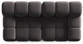 Canapea gri închis cu tapițerie din catifea 188 cm Bellis – Micadoni Home