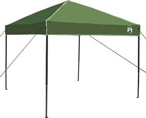 vidaXL Cort cu Copertină Manual Verde 243 x 243 x 251 cm țesătură