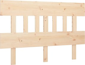 vidaXL Tăblie de pat, 123,5x3x81 cm, lemn masiv de pin