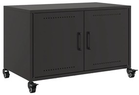 846638 vidaXL Dulap TV, negru, 68x39x43,5 cm, oțel