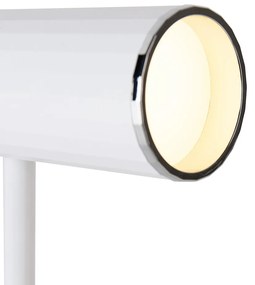 Lampă de masă albă cu LED în 3 trepte, reîncărcabilă - Telescop