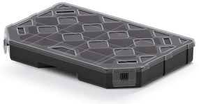 Organizator 28,4 × 19,5 × 4 cm, separatoare, negru
