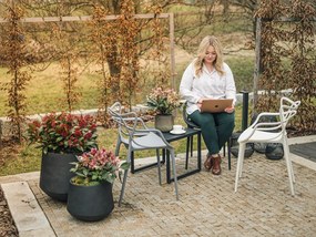 Scaun din plastic KATO mustar