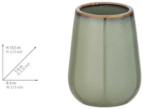 Set de accesorii de baie verde din ceramică Sermione – Wenko