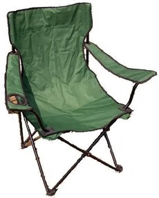 Scaun pliant de camping cu suport pentru băuturi