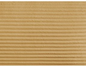 Canapea galben-muștar extensibilă cu tapițerie din catifea reiată 257 cm Lucien – Bobochic Paris