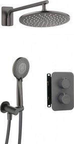 Set de duș cu baterie termostatata BXYZDEBT Finisaj: titan