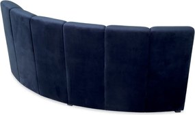 Modul canapea design LUX Lando corner, Catifea albastra