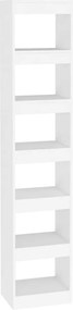 vidaXL Bibliotecă/Separator cameră, alb, 40x30x198 cm