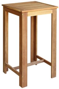 246667 vidaXL Set masă și scaune de bar, 3 piese, lemn masiv de acacia