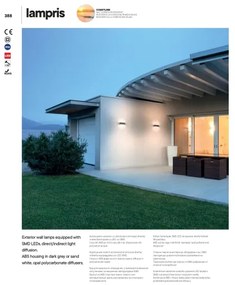 Redo 90154 - Aplică perete exterior LED LAMPRIS 1xLED/12W/230V IP65