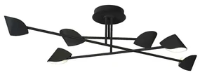 Lustra LED aplicata design modern CAPUCCINA 44.5W negru