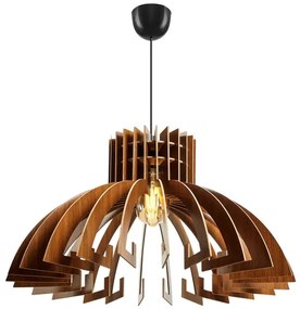 Lustră pe cablu 1xE27/60W/230V maro d. 39 cm