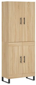 3195814 vidaXL Dulap înalt, stejar sonoma, 69,5x34x180 cm, lemn compozit