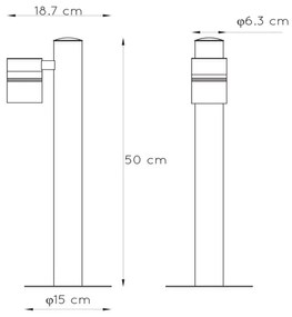 Lucide 14867/49/30 - Lampă exterior LED ARNE-LED 1xGU10/5W/230V negru