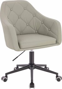 HR831K Scaun Culoare in Piele Ecologica Premium Soft cu Bază Neagră