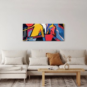 Tablou - Abstract bărbați (120x50 cm)