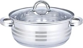 Oala cu capac Floria ZLN4106, Inox, 24 x 9 cm, 4 L