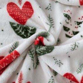 Patura Cocolino WINTER HEARTS, colorata Dimensiune: 200 x 220 cm