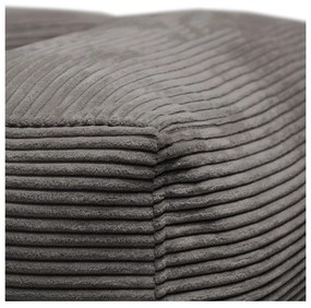 Fotoliu bean bag maro cu tapițerie din catifea reiată MooG – SLOWDOWN