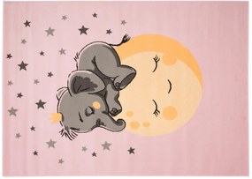 Covor pentru camera copiilor cu elefant Lăţime: 80 cm | Lungime: 150 cm