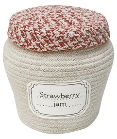 Coș de jucării pentru copii crem din material textil ø 20x23 cm Jam Jar – Lorena Canals