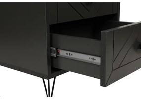 Noptieră LUNA 55x50 cm antracit/neagră