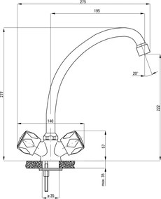 Teno Baterie pentru bucătărie Finisaj: Crom BON_060D