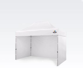 Stan de Vânzare 2 x 3 m SUPER Oțel | Montaj în 2 minute | BRIMO - cu 3 pereți - Alb