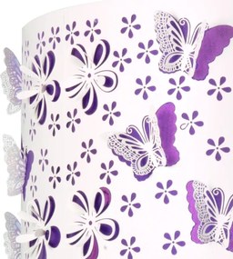 Lustră pe cablu ONLI TITILLA 1xE27/22W/230V mov/alb