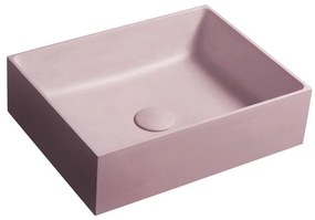 Sapho - Lavoar pentru montare pe blat 47,5x36,5 cm beton/roz