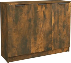 vidaXL Servantă, stejar fumuriu, 90,5x30x70 cm, lemn prelucrat