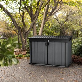 Ladă de grădină din plastic Cortina Mega gri