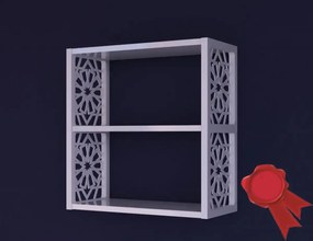 Raft de perete din PAL/PPE, Lulu Homs, alb, 50 x 45 x 20 cm