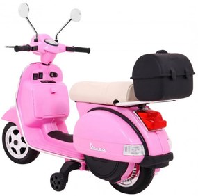 Motocicleta Electrica cu Acumulator Pentru Copii NOVOKIDS™ Vespa Premium Retro Scooter, Pornire la cheie, 3-8 ani, Max 30 kg, Cu Melodii si Lumini