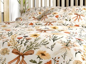 Lenjerie de pat din polibumbac FLORAL RIBBON POLY crem Dimensiune lenjerie de pat: 70 x 90 cm | 140 x 200 cm