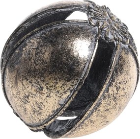 Glob decorativ vintage, auriu antichizat, D9 cm, „Antique”