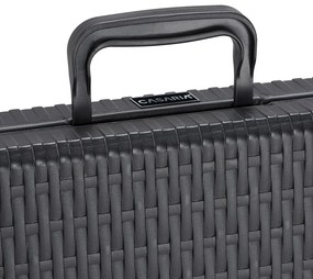 Deuba Masa ratan 180x75x73cm - neagra