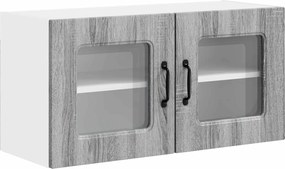 vidaXL Dulap de bucătărie Kalmar Gri Sonoma 80 x 31 x 40 cm