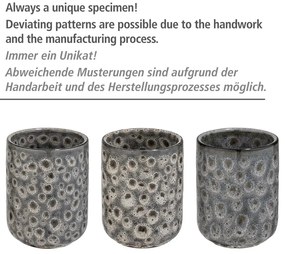 Suport din ceramică pentru periuțe de dinți Wenko Oviedo, gri