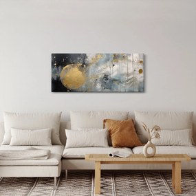 Tablou - Abstracție cu minge de aur (120x50 cm)