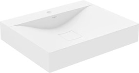 Mexen Poli lavoar de blat din conglomerat 1/O 60 x 48 cm, alb - 23026001