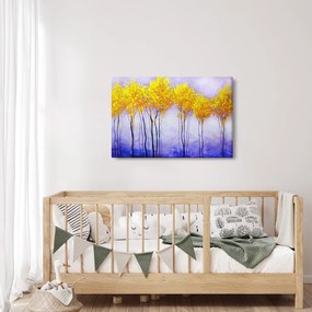 Tablou - Copaci galbeni (90x60 cm)