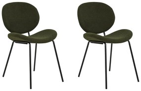 Set 2 buc scaune de sufragerie Luaza (verde). 1081044