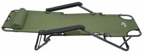 Cattara 13516 Șezlong pliabil Comfort , verde, 155x 61 cm