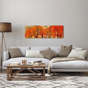 Tablou - Toamna (cu ceas) (90x30 cm)
